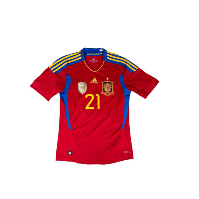 Maillot collector domicile Espagne #21 Silva saison 2011-2012 - Adidas - Espagne