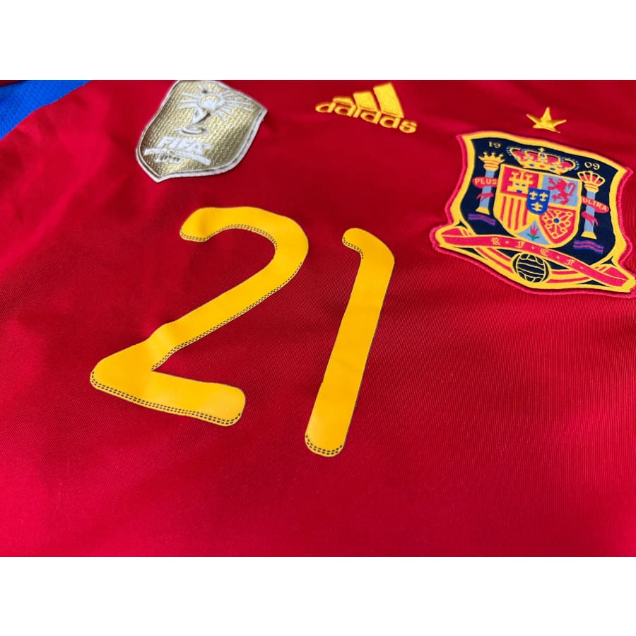 Maillot collector domicile Espagne #21 Silva saison 2011-2012 - Adidas - Espagne