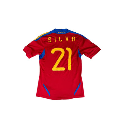 Maillot collector domicile Espagne #21 Silva saison 2011-2012 - Adidas - Espagne