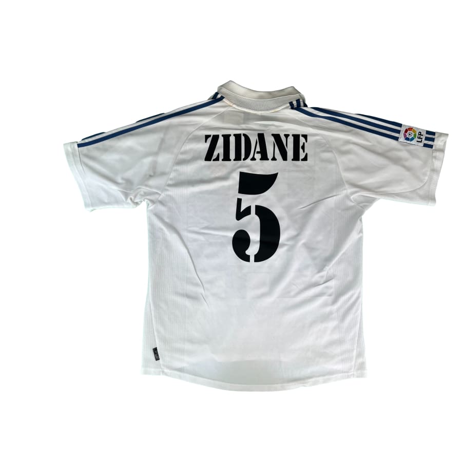 Maillot Domicile Real Madrid 2001/2002 – Adidas XL – Avec Sponsor Reprint