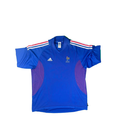 maillot collector Equipe de France domicile #10 Zidane saison 2002-2003 - Adidas - Equipe de France