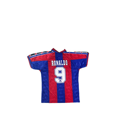 Maillot collector FC Barcelone domicile #9 Ronaldo saison 1996-1997 - Kappa - Barcelone