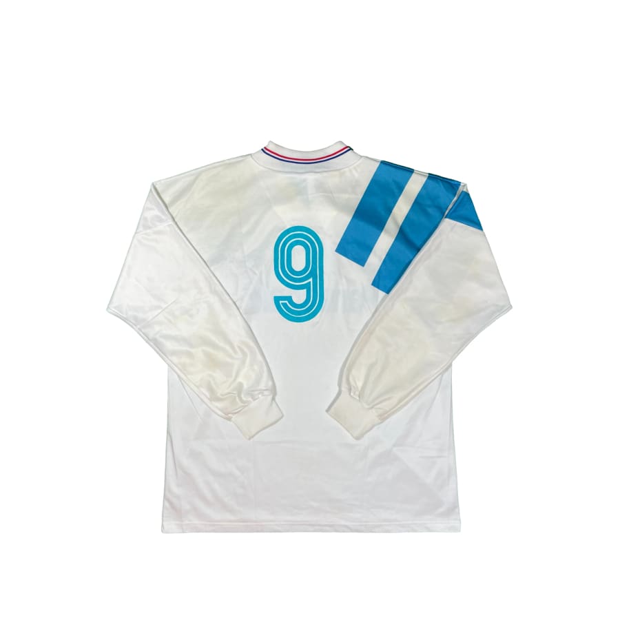 Maillot Vintage OM Domicile 1991-1992 N°9 Adidas Taille XL, état Correct Pour Collection