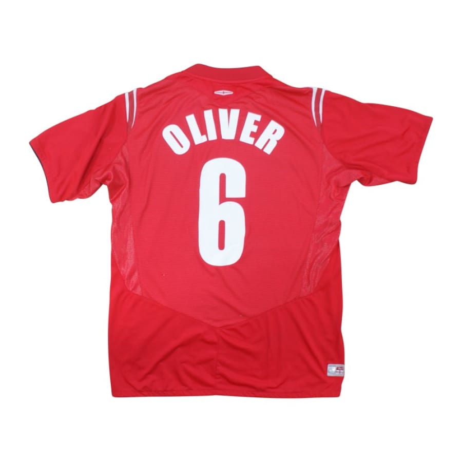 Maillot de football équipe dAngleterre 2004-2006 N°6 Oliver - Umbro - Angleterre