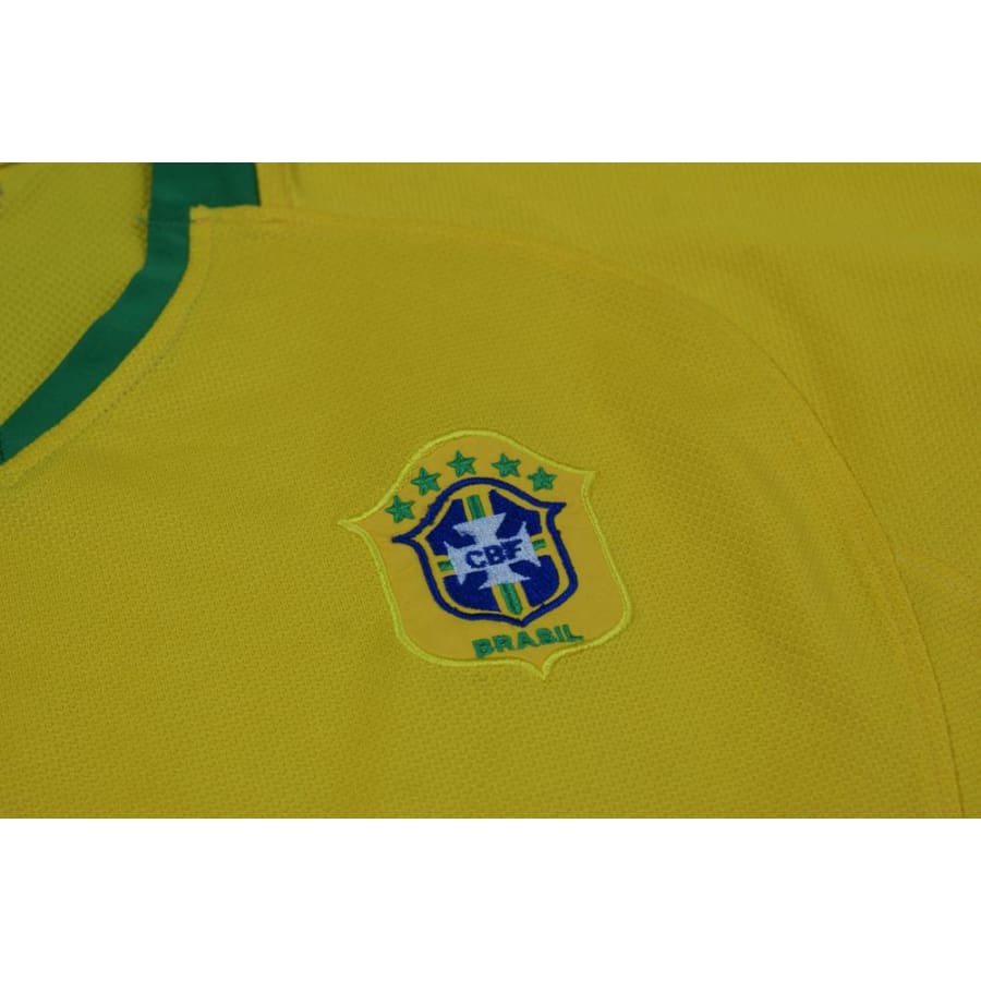 Maillot de football rétro domicile équipe du Brésil 2007-2008 - Nike - Brésil
