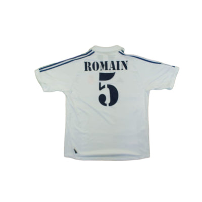 Maillot de football rétro domicile Real Madrid CF N°5 ROMAIN 2001-2002 - Adidas - Real Madrid