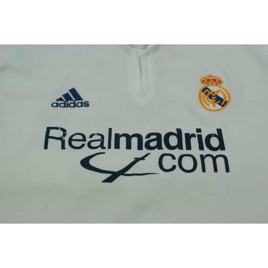 Maillot de football rétro domicile Real Madrid CF N°5 ROMAIN 2001-2002 - Adidas - Real Madrid