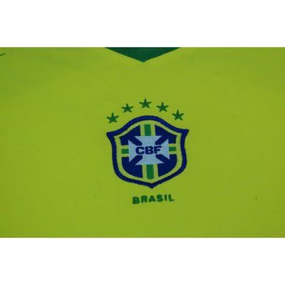 Maillot de football vintage domicile équipe du Brésil 2004-2005 - Nike - Brésil