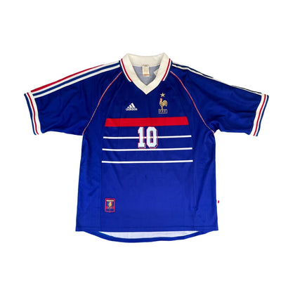 Maillot domicile collector Equipe de France #10 Zidane saison 1998-1999 - Adidas - Equipe de France