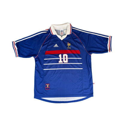Maillot domicile collector équipe de France #10 Zidane saison 1998-1999 - Adidas - Equipe de France