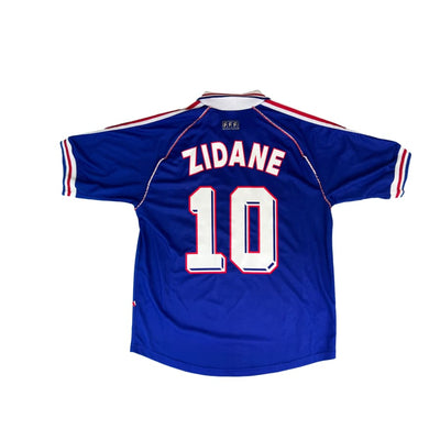 Maillot domicile collector Equipe de France #10 Zidane saison 1998-1999 - Adidas - Equipe de France