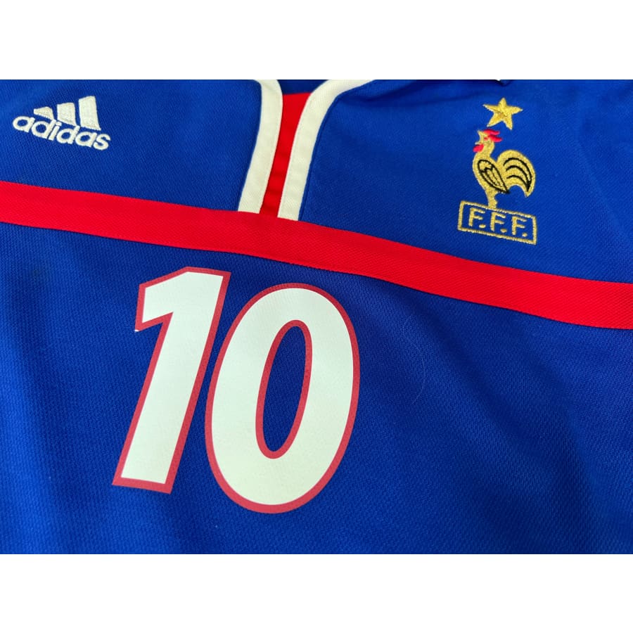 Maillot domicile collector Equipe de France #10 Zidane saison 2000-2001 - Adidas - Equipe de France