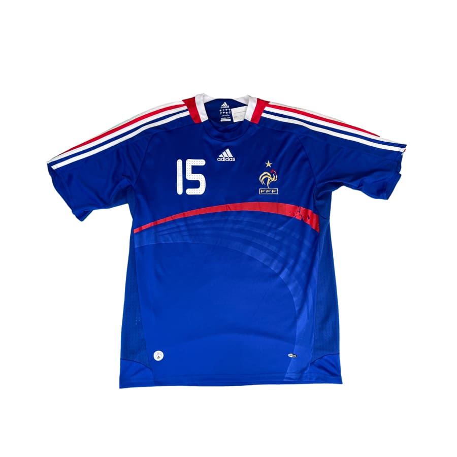 Maillot domicile collector équipe de France #15 Thuram saison 2008-2009 - Adidas - Equipe de France