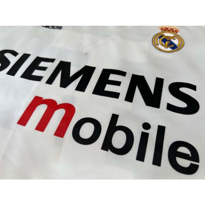 Maillot REAL MADRID Home L/S n ° 5 ZIDANE 2003-04 Player Issue RMCF UEFA CL tail Maillot REAL MADRID Home L/S n ° 5 ZIDANE 2003-04 Player Issue RMCF UEFA CL tail