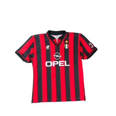 Maillot domicile vintage AC Milan domicile #9 Weah saison 1996-1997 - Lotto - Milan AC