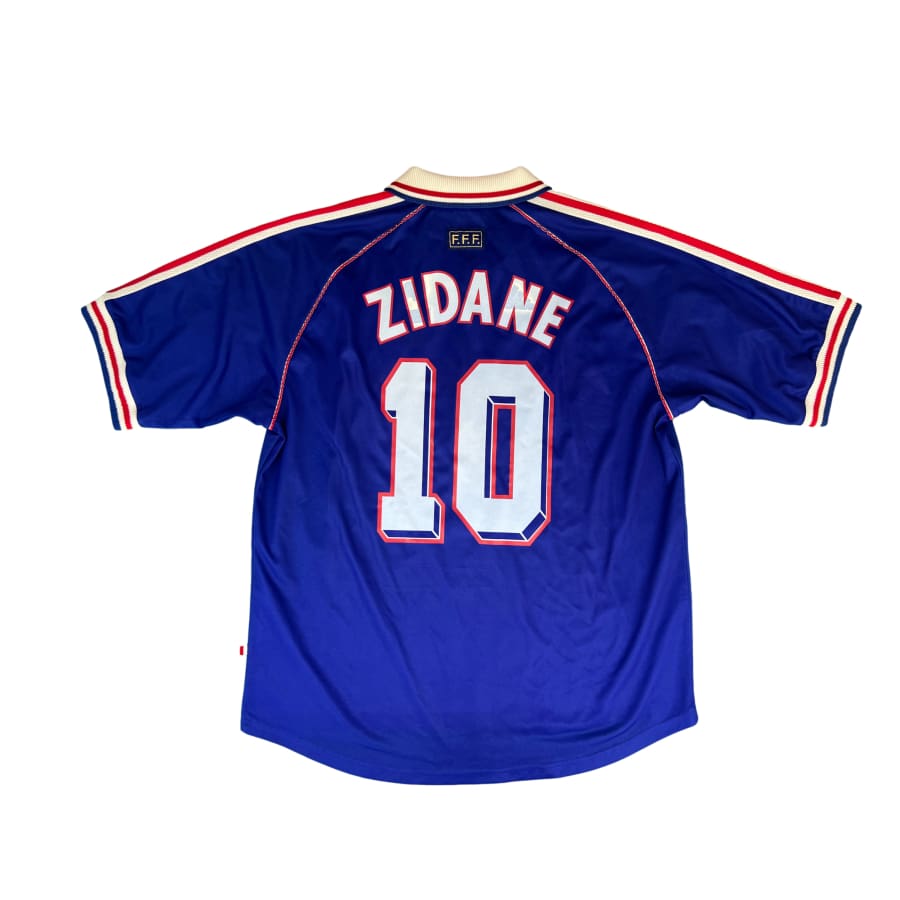 Maillot domicile vintage Equipe de France #10 Zidane saison 1998-1999 - Adidas - Equipe de France