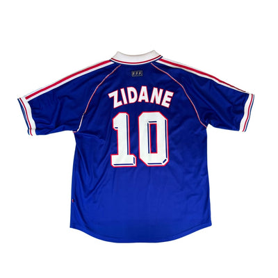 Maillot domicile vintage équipe de France #10 Zidane saison 1998-1999 - Adidas - Equipe de France