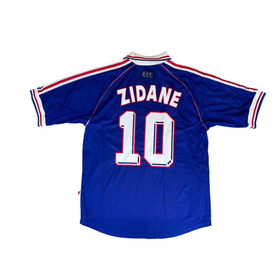 Maillot domicile vintage Equipe de France #10 Zidane saison 1998-1999 - Adidas - Equipe de France