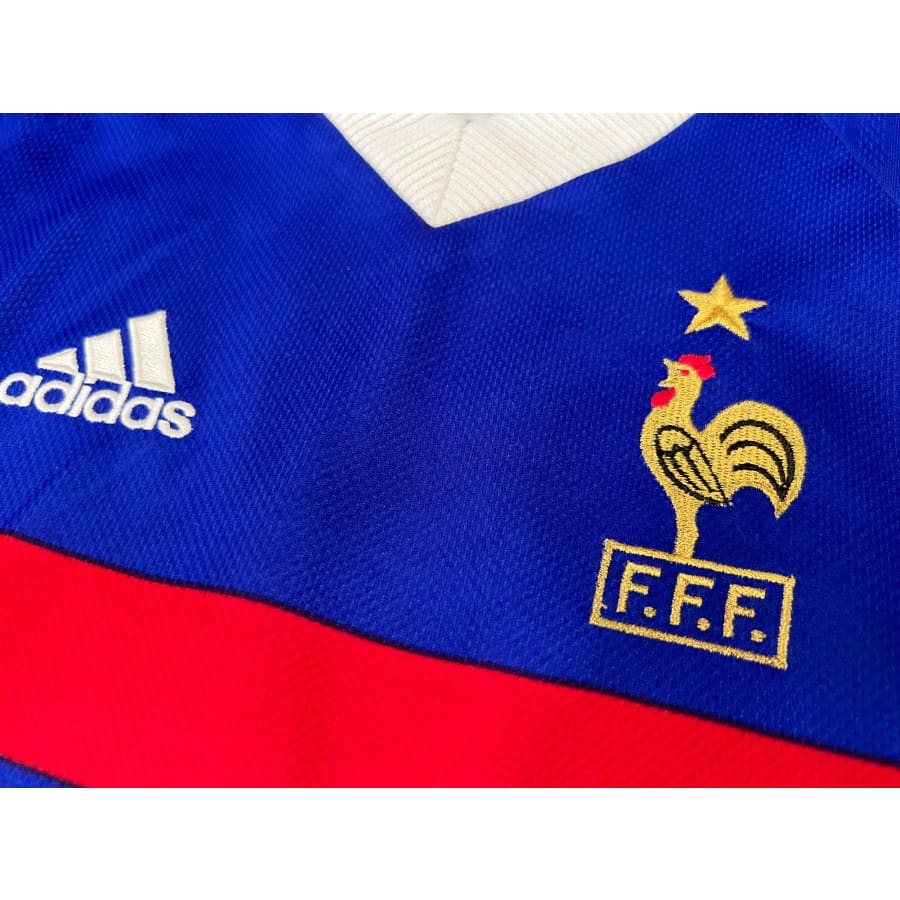 Maillot domicile vintage Equipe de France #10 Zidane saison 1998-1999 - Adidas - Equipe de France