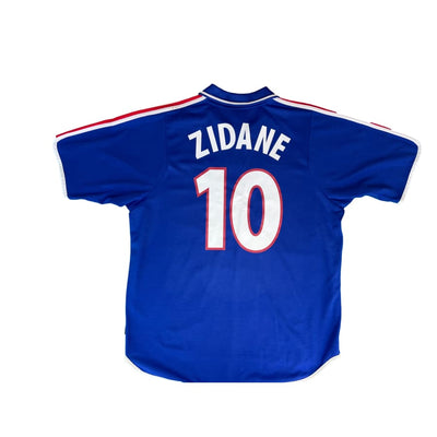 Maillot domicile vintage Equipe de France #10 Zidane saison 2000-2001 - Adidas - Equipe de France