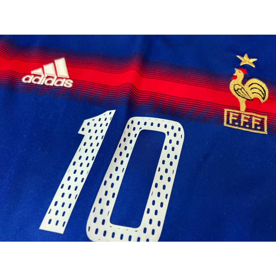 Maillot Foot Retro Et Vintage - Equipe De France Domicile Zidane Signature 1998 S