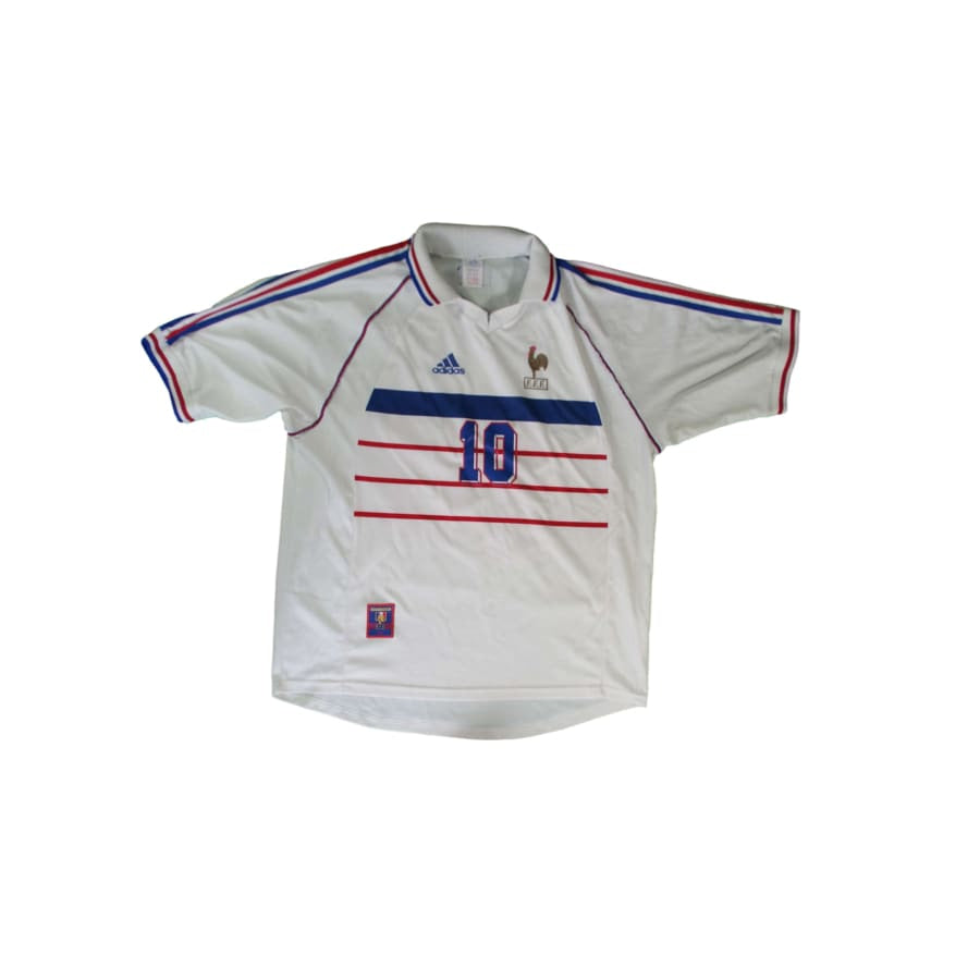 Maillot Equipe de France vintage extérieur #10 Zidane 1997-1998 - Adidas - Equipe de France