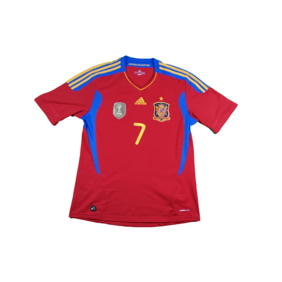 Maillot Espagne rétro domicile #7 DAVID VILLA 2011-2012 - Adidas - Espagne