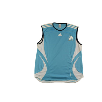 Maillot foot rétro Marseille entraînement sans manches années 2000 - Adidas - Olympique de Marseille