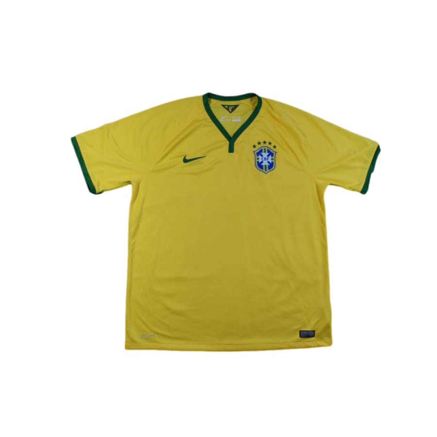 Maillot football rétro Brésil domicile 2014-2015 - Nike - Brésil