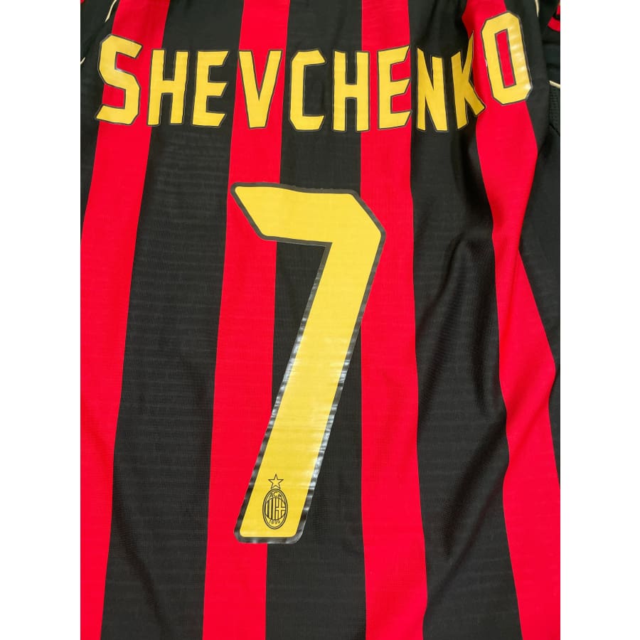 Maillot football vintage AC Milan domicile #7 Schevchenko saison - Adidas - Milan AC