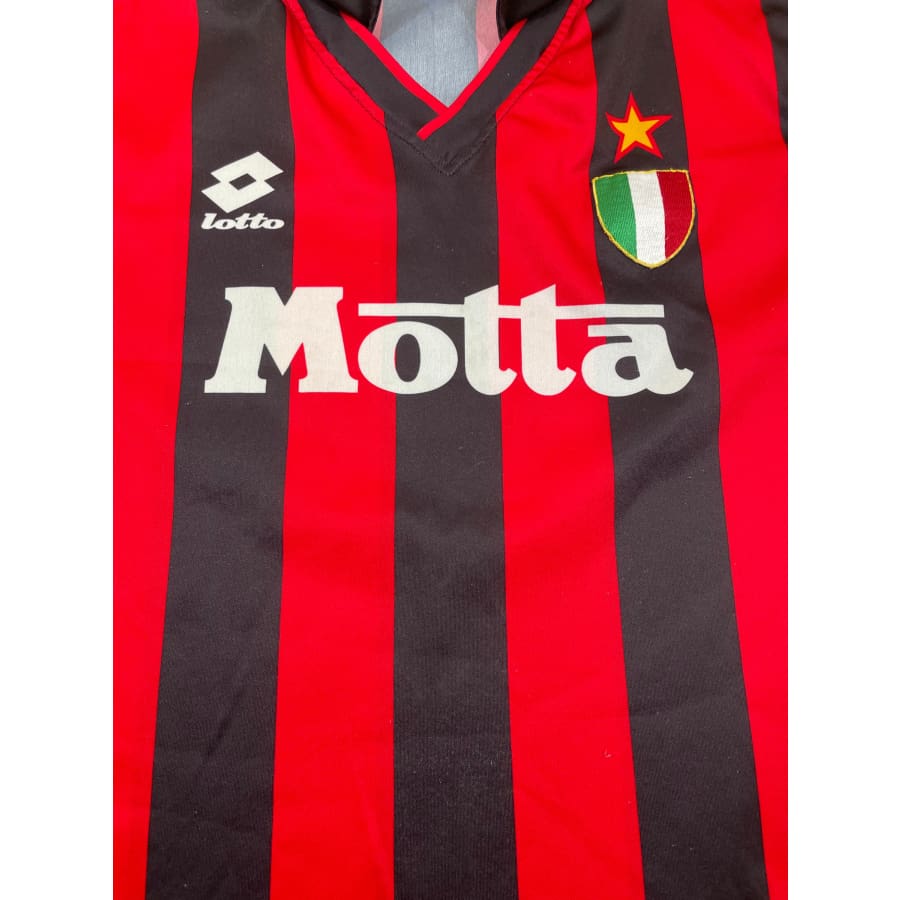 Maillot football vintage AC Milan domicile saison 1992-1993 - Lotto - Milan AC