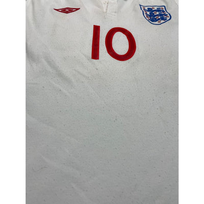 Maillot football vintage Angleterre #10 Rooney domicile saison 2010-2011 - Umbro - Angleterre