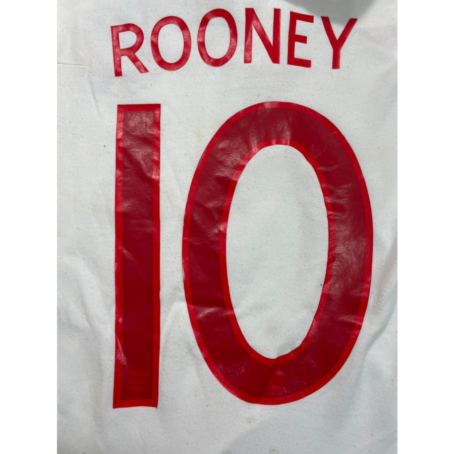 Maillot football vintage Angleterre #10 Rooney domicile saison 2010-2011 - Umbro - Angleterre