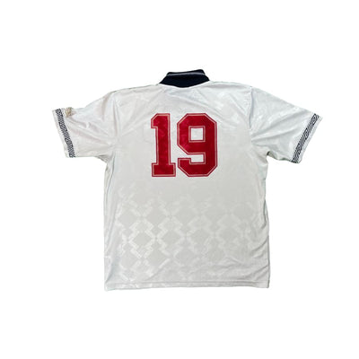 Maillot football vintage Angleterre #19 domicile saison 1990-1991 - Umbro - Angleterre