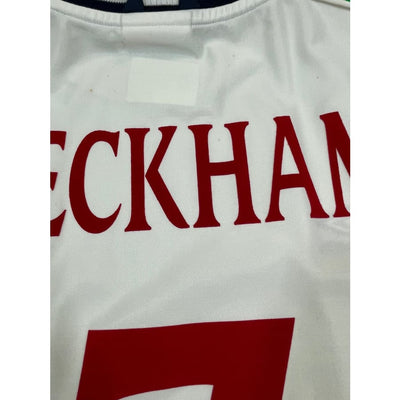 Maillot football vintage Angleterre #7 Beckham domicile saison - Umbro - Angleterre