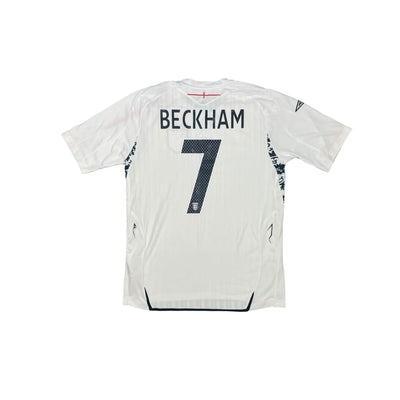 Maillot football vintage Angleterre domicile #7 Beckham saison - Umbro - Angleterre
