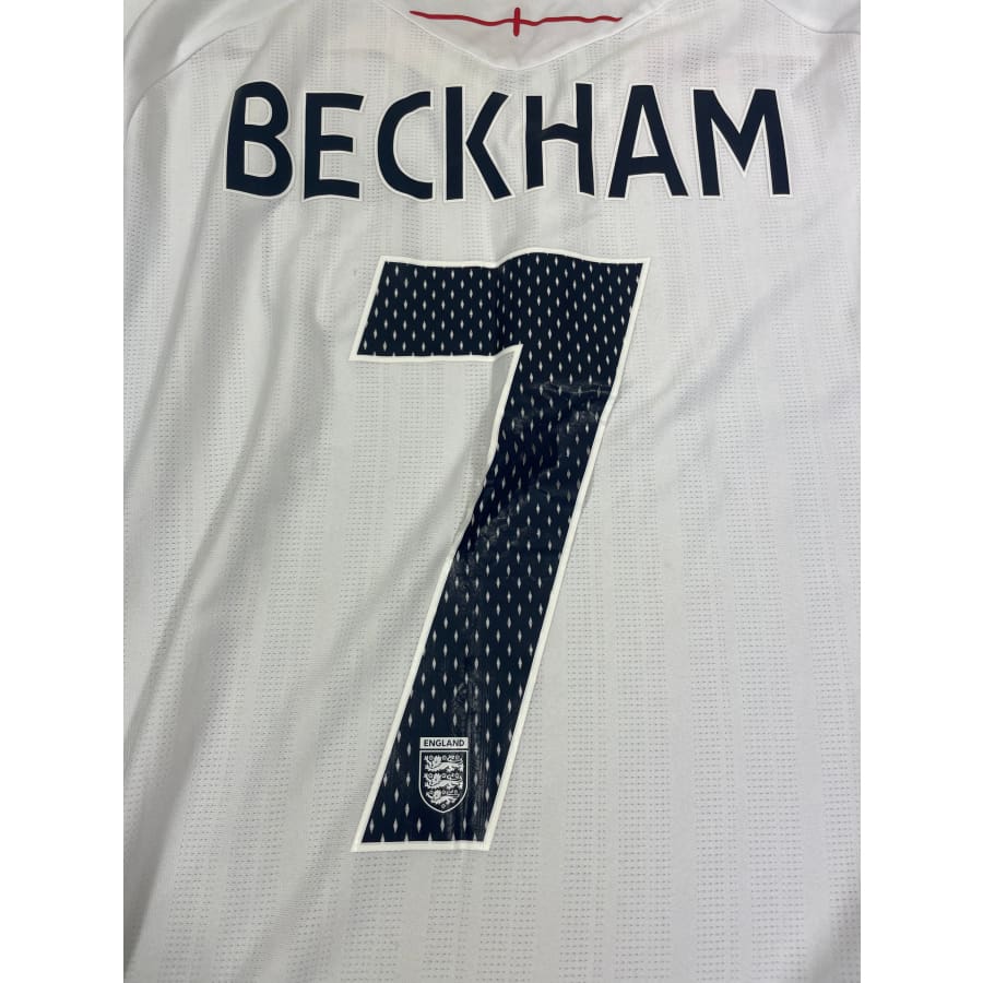 Maillot football vintage Angleterre domicile #7 Beckham saison - Umbro - Angleterre