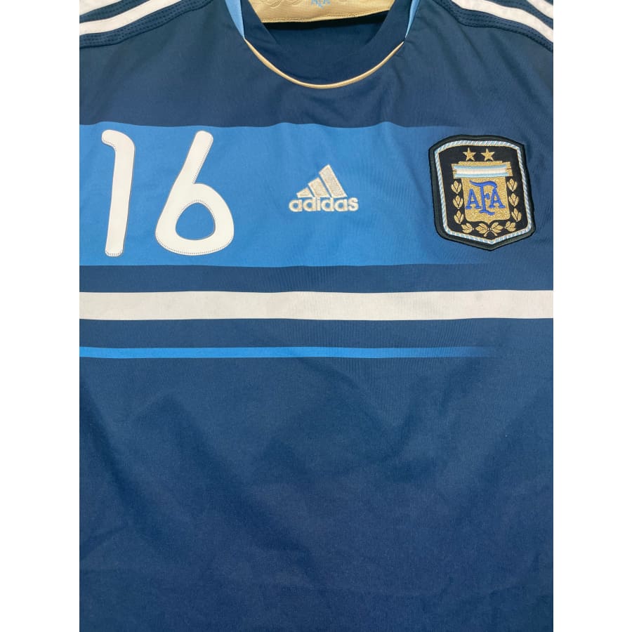 Maillot football vintage Argentine #16 Aguero extérieur saison - Adidas - Argentine
