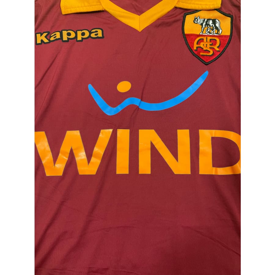 Maillot football vintage AS Roma #16 De Rossi domicile saison - Kappa - AS Rome