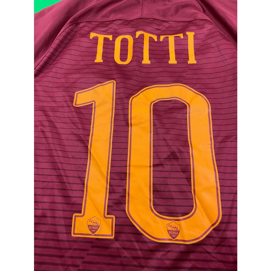 Maillot football vintage AS Rome #10 Totti domicile saison 2016-2017 - Nike - AS Rome