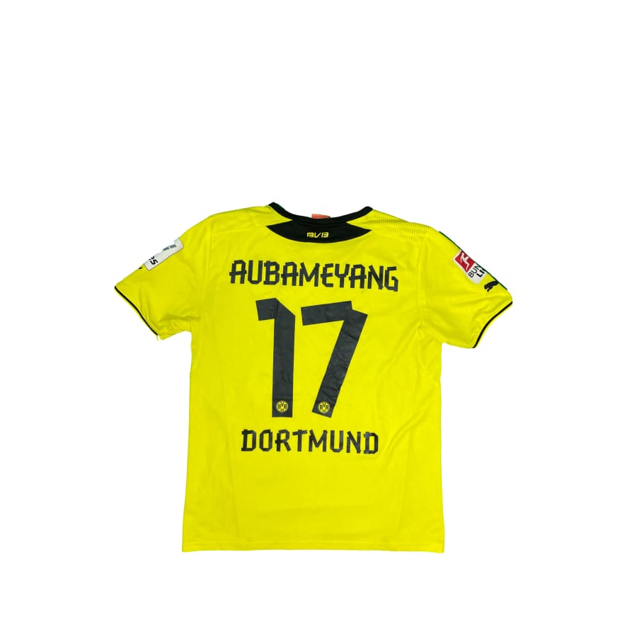 Maillot football vintage Borussia Dortmund #17 Aubameyang domicile saison 2013-2014 - Puma - Borussia Dortmund