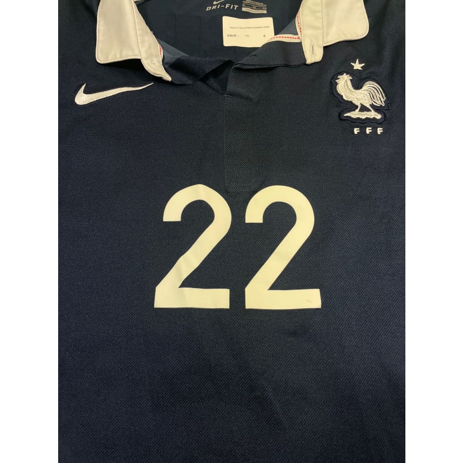 Maillot football vintage domicile #22 Schneiderlin saison 2014-2015 - Nike - Equipe de France