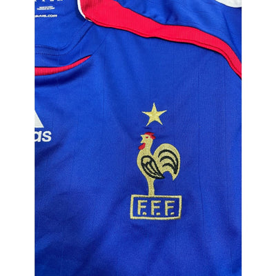 Maillot football vintage domicile Equipe de France #10 Pietras saison 2006-2007 - Adidas - Equipe de France