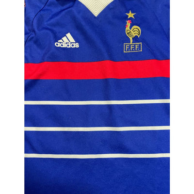 Maillot football vintage domicile Equipe de France #10 Zidane saison 1998 - 1999 - Adidas