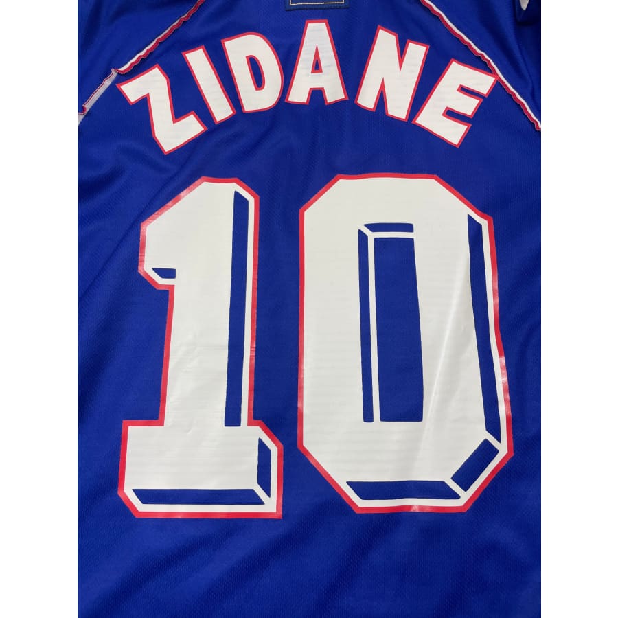 Maillot football vintage domicile Equipe de France #10 Zidane saison 1998-1999 - Adidas - Equipe de France
