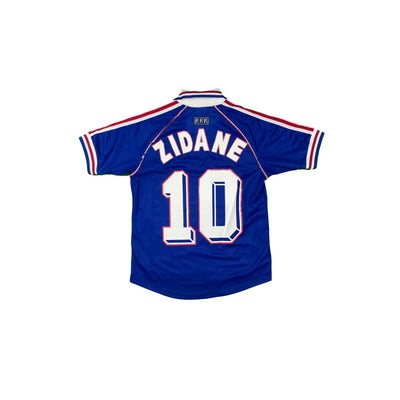 Maillot football vintage domicile Equipe de France #10 Zidane saison 1998-1999 - Adidas - Equipe de France