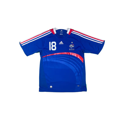 Maillot football vintage domicile Equipe de France #18 Gomis saison 2008-2009 - Adidas - Equipe de France