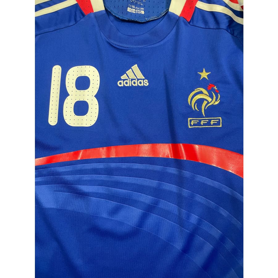 Maillot football vintage domicile Equipe de France #18 Gomis saison 2008-2009 - Adidas - Equipe de France