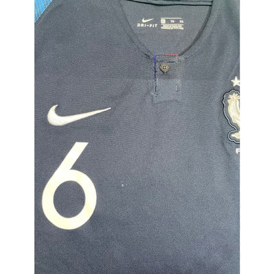 Maillot football vintage domicile Equipe de France #6 Pogba saison 2018-2019 - Nike - Equipe de France