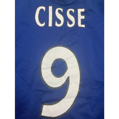 Maillot football vintage domicile Equipe de France #9 Cissé saison 2010-2011 - Adidas - Equipe de France